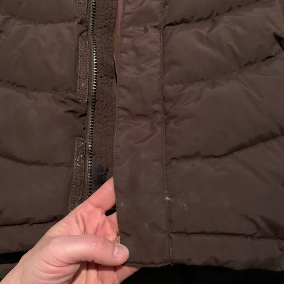 GUC North Face boys brown puffer winter coat, sz XS - Picture 5 of 5
